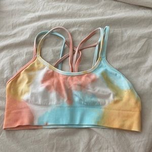 Tie dye sports bra